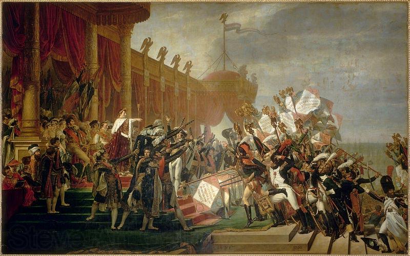 Jacques-Louis David The Army takes an Oath to the Emperor after the Distribution of Eagles, 5 December 1804 Spain oil painting art